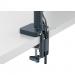 Leitz Ergo Space-Saving Single Monitor Arm Suitable for Monitors upto 32inches Dark Grey - 64890089 21811AC
