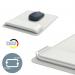 Leitz Mouse Mat with Height Adjustable Wrist Rest Light Grey - 65170085 21839AC