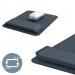 Leitz Mouse Mat with Height Adjustable Wrist Rest Dark Grey - 65170089 21846AC