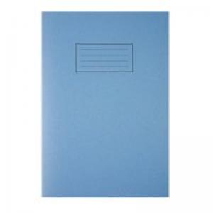 Silvine A4 Exercise Book Plain Blue 80 Pages Pack 10 - EX114 21939SC