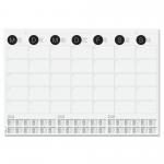 Desk Pad Wall Calendar Monthly Planner with 3 Year Calendar 595 x 410mm 120gsm 12 Sheets - HO550 21979SG