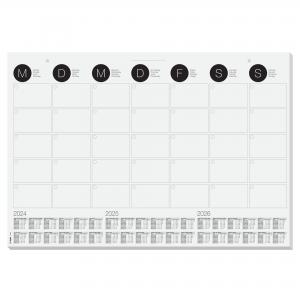 Desk Pad Wall Calendar Monthly Planner with 3 Year Calendar 595 x