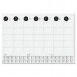 The Sigel Desk Mats Desk Pad Wall Calendar Monthly Planner is a large, 3-year calendar measuring 595 x 410mm. It features 12 sheets of high-quality 120gsm paper and is adorned with the HO550 and 21979SG designs. The layout is simple yet stylish, making it perfect for any workspace.