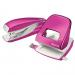 Leitz NeXXt WOW 2 Hole Metal Office Hole Punch 30 Sheet Pink - 50081023 