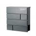 Phoenix Estilo Top Loading Letter Box Graphite Grey with Key Lock - MB0121KA 