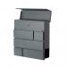 Phoenix Estilo Top Loading Letter Box Graphite Grey with Key Lock - MB0121KA 