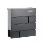 Phoenix Estilo Top Loading Letter Box Graphite Grey with Key Lock - MB0121KA 22084PH