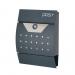 Phoenix Estilo Front Loading Letter Box Graphite Grey with Key Lock - MB0122KA 