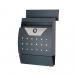 Phoenix Estilo Front Loading Letter Box Graphite Grey with Key Lock - MB0122KA 