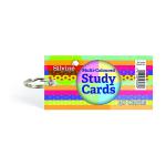 Silvine Multicoloured Study Cards 100x50mm (Pack 48) - PADSCAC 22114SC