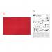 Nobo Essence Felt Notice Board Red 900x600mm - 1904066 22168AC