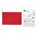 Nobo Essence Felt Notice Board Red 1200x900mm - 1904067 22175AC