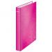 Leitz WOW Ring Binder Laminated Paper on Board 2 D-Ring A4 25mm Rings Pink (Pack 10) 42410023 