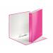 Leitz WOW Ring Binder Laminated Paper on Board 2 D-Ring A4 25mm Rings Pink (Pack 10) 42410023 22271ES