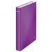 Leitz WOW Ring Binder Laminated Paper on Board 2 D-Ring A4 25mm Rings Purple (Pack 10) 42410062 