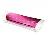 Leitz iLAM Home Office Laminator A4 Pink and White 73681023 22383ES