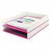 Leitz WOW Dual Colour Letter Tray A4Foolscap Portrait WhitePink 53611023 22523ES