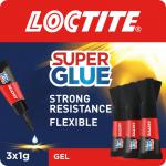 Loctite Super Glue Mini Trio Power Gel 3x1g - 2642101 22567HK