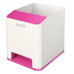 Leitz WOW Dual Colour Sound Pen Holder WhitePink 53631023 22579ES