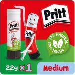 Pritt Original Glue Stick Sustainable Long Lasting Strong Adhesive Solvent Free Retail Hanging Card Value Pack 22g (Pack 12) - 1456074 22595HK