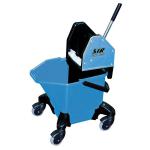 ValueX Combo Mop Bucket With Wringer 13 Litre With Heavy Duty Castors Blue - 0907004 22707CP