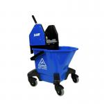 ValueX Combo Mop Bucket With Wringer 13 Litre With Heavy Duty Castors Blue - 0907004 22707CP