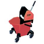 ValueX Combo Mop Bucket With Wringer 13 Litre With Heavy Duty Castors Red - 0907012 22714CP