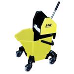 ValueX Combo Mop Bucket With Wringer 13 Litre With Heavy Duty Castors Yellow - 0907003 22721CP