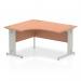 Dynamic Impulse 1400mm Left Hand Crescent Desk Beech Top Silver Cable Managed Leg I003842 22737DY