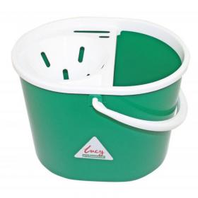 ValueX Plastic Mop Bucket With Wringer 15 Litre Green - 0907009 22763CP