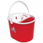 ValueX Plastic Mop Bucket With Wringer 5 Litre Red - 0907005 22770CP