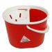 ValueX Plastic Mop Bucket With Wringer 15 Litre Red - 0907005 22770CP