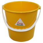 ValueX Plastic Bucket 10 Litre With Handle Yellow - 0907027 22791CP