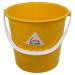 ValueX Plastic Bucket 10 Litre With Handle Yellow - 0907027 22791CP