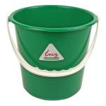 ValueX Plastic Bucket 10 Litre With Handle Green - 0907086OP 22798CP