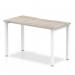 Dynamic Evolve Plus 1200mm Single Starter Desk Grey Oak Top White Frame BE760 23094DY