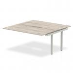 Dynamic Evolve Plus 1400mm B2B Extension Kit Grey Oak Top Silver Frame BE779 23143DY