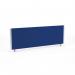 Impulse Straight Screen W1200 x D25 x H400mm Blue With Silver Frame - I000267 23281DY