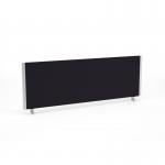 Impulse Straight Screen W1200 x D25 x H400mm Black With Silver Frame - I000273 23309DY