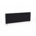 Impulse Straight Screen W1200 x D25 x H400mm Black With Silver Frame - I000273 23309DY