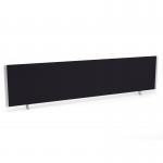 Impulse Straight Screen W1800 x D25 x H400mm Black With Silver Frame - I000276 23330DY