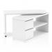 The dynamic fleur smart storage desk in white is a modern and sleek workstation with a unique feature of dynamic desking. It features a smart storage system that keeps your workspace organized and clutter-free. The desk has a clean and minimalist design, with a white finish that adds a touch of elegance. Its dynamic desking feature allows you to easily adjust the desk to your desired height, providing ergonomic comfort while working. The desk also includes storage shelves, allowing you to keep all your essentials within reach. A perfect addition to any contemporary office space.