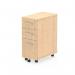 Dynamic Impulse 3 Drawer Narrow Under Desk Pedestal Maple I001658 23787DY