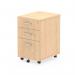 Dynamic Impulse 3 Drawer Under Desk Pedestal Maple I001656 23801DY