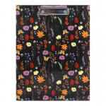 Pukka Bloom A4 Padfolio Black Floral With Matching Refill Pad 9581-BLM 23990PK