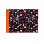 Pukka Pad Bloom Visitors Book A4 Black Floral 9687-BLM 24004PK