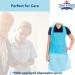 ValueX Disposable Aprons 16 Micron Blue Flat (Pack 200) - DAF200BU 24053EA