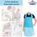 ValueX Disposable Aprons 16 Micron Blue Flat (Pack 200) - DAF200BU 24053EA