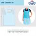 ValueX Disposable Aprons 16 Micron Blue Flat (Pack 200) - DAF200BU 24053EA