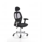 Sanderson II Black Fabric Mesh Back Chair - OP000244 24058DY